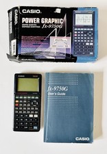 Casio Power Graphic FX-9750G Calculator User’s Guide and Box