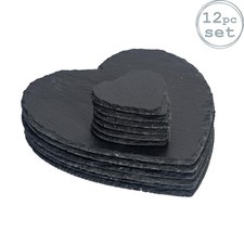 Heart Slate Placemats x6 and