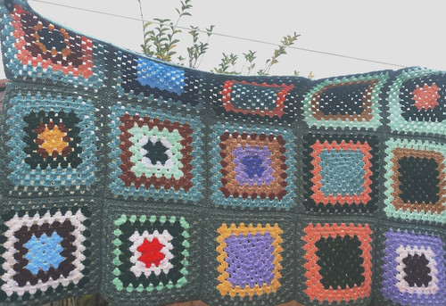 Vintage granny square baby - granny,