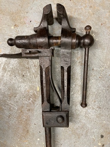 Antique blacksmiths leg vice - leg,