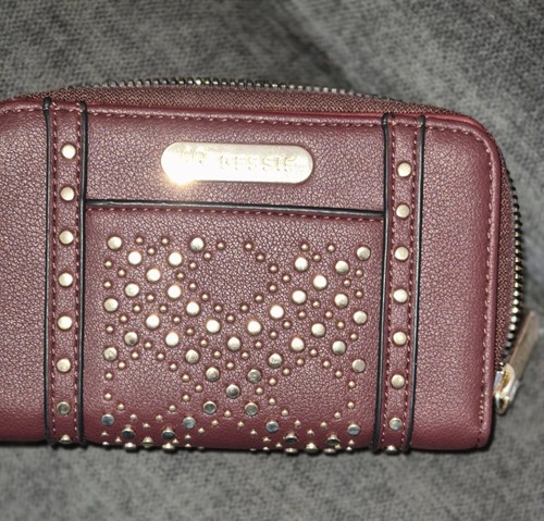 Bessie burgundy leather purse - bessie,