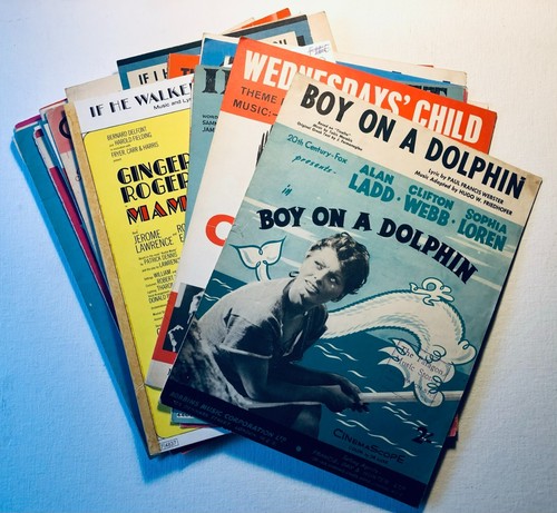 Vintage sheet music - vintage,