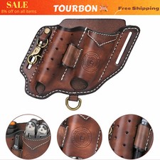 TOURBON Leather EDC Organizer