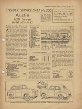 Austin A30 Seven Model AS3 1952 Motor Trader Service Data No. 200 1953