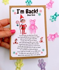 Elf Arrival Pocket Bear Card