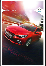 Mazda 3 2013-2016 UK Market Sales Brochure SE SE-L Sport Nav Hatchback Fastback