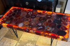Red Agate Stone Dining Table