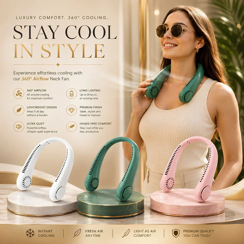 Neckband fan bladeless lazy - neckband,