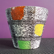 MCM 1950's WGP West German BAY Keramic Fat Lava 156-13 Planter Plant Pot