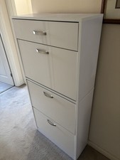 Shoe Cabinet Storage - White 