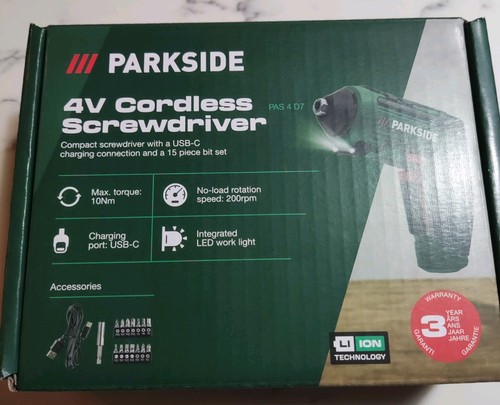 Parkside cordless - parkside, 4v