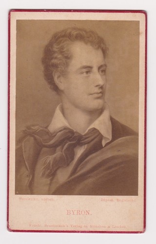 Rare cdv poet - rare, byron