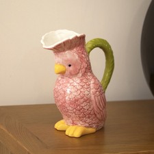 Pink Parrot Jug Creamer