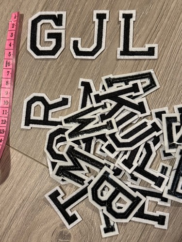 Letter patches embroidered - patches,