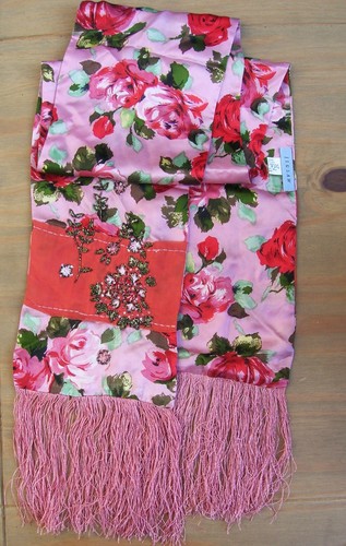 Jigsaw scarf silk beaded - jigsaw,
