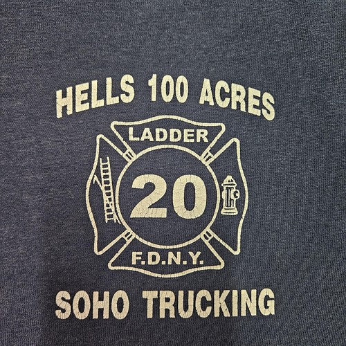 Vtg fdny ladder - shirt, mens