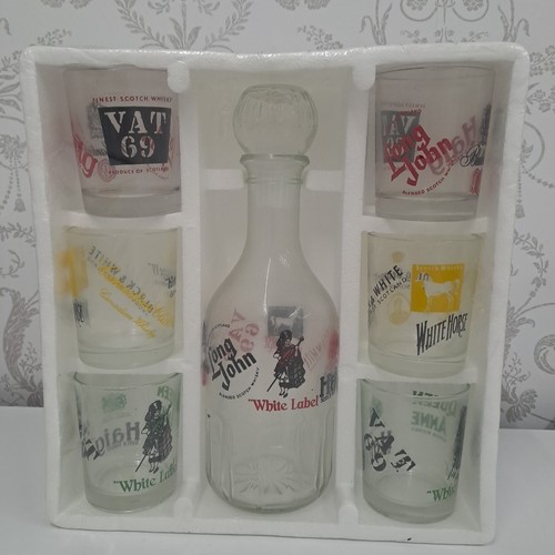 Vintage whiskey glass set - vintage,