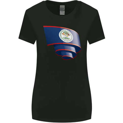 Curled belize flag - flag, belizean