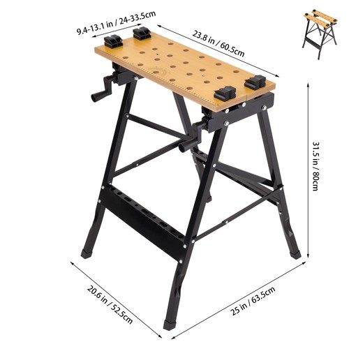 Foldable wooden workbench - foldable,
