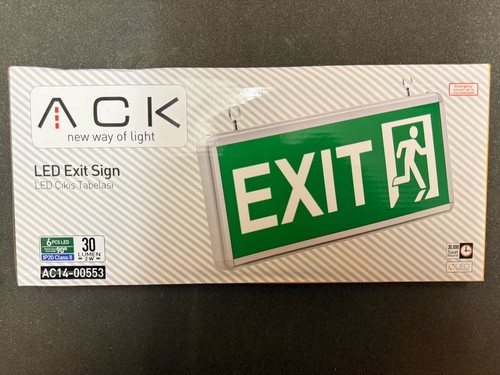Ack led exit sign ac14 - ack,