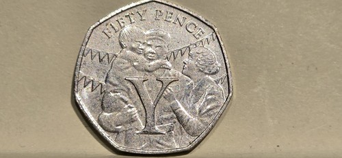 Isle man 50p coin - man,