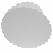 300gsm Scalloped Circle Card Blank with 8” Envelopes – Choose Quantity - White