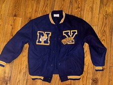 Zara Navy Blue New York Crocodiles Varsity Jacket Size 13-14 Years BNWOT