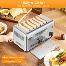 6 Slice Toaster Stainless