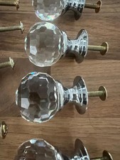 Crystal door cupboard knobs - crystal, door/cupboard