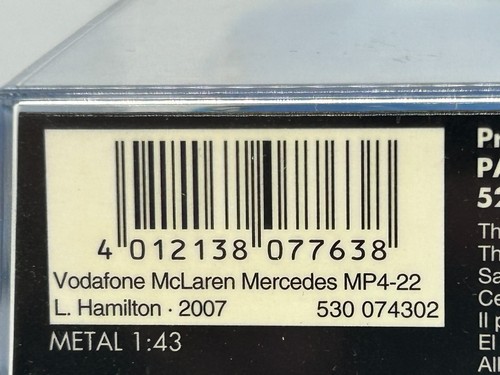 Minichamps 530 074302 lewis - 530,