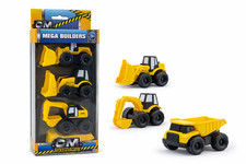 Set of 4 Construction Vehicles