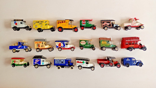 Lot vintage toy trucks - lot, 18