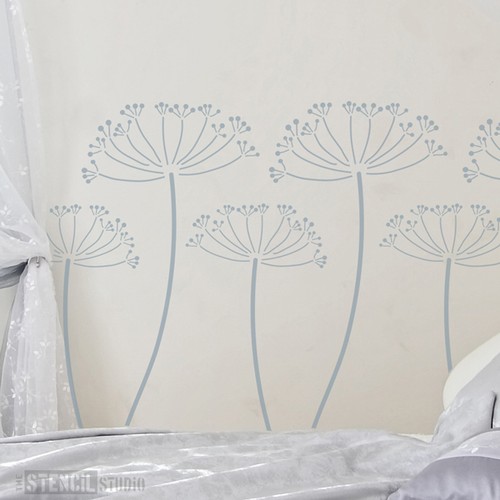 Cow parsley stem - cow, stencil