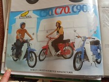 Honda C50 C70 C90 Spec Leaflet Key Features Sales Brochure FOLD OUT VGC Pre-Cub