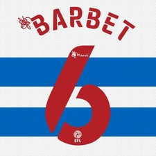 QPR 2020 2021 OFFICIAL BARBET 6 HOME PLAYER SIZE NAME SET