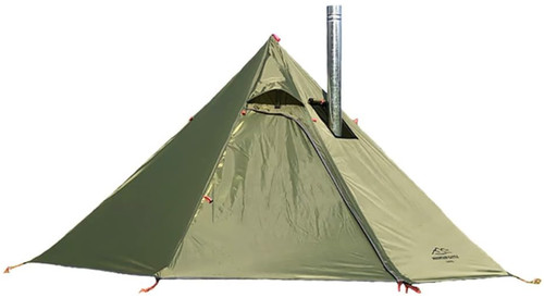 Tipi hot tent with - with, fire