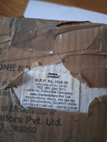 Jetex carburettor - carburettor,