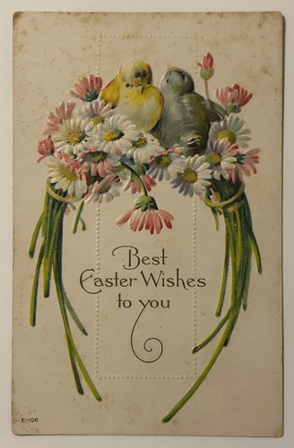 1918 embossed easter - 1918,
