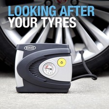 Ring RAC610 Analogue Air Compressor 12V Car Tyre Inflator Pump Portable 100psi