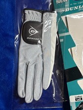 Set of 3 Dunlop LADIES Tru-Fit GOLF LEFT GLOVES Lycra Gray & Black - NOS!