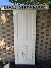 Reclaimed Old Victorian Pine Internal 4 panel Door 1950 Or 1940 x 760mm