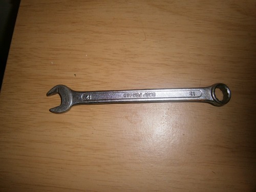 Vintage silver tone spanner - silver,