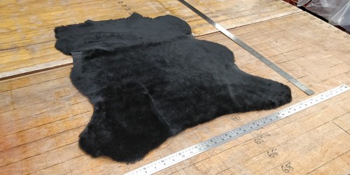 Black genuine sheepskin - genuine, seat