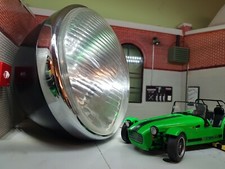 Vintage Classic Car Van Lorry Complete Lucas 7" Headlamp HeadLight Black Chrome