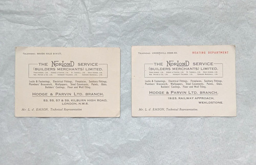 Vintage business cards - cards,