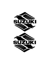 2 X SUZUKI WINGED BIRD EMBLEM  DECALS STICKERS SWIFT JIMNY VITARA SJ ALTO IGNIS 