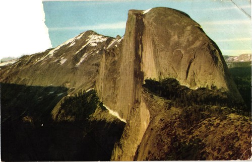 Half dome yosemite - half,