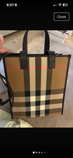 burberry nova check tote bag