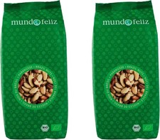 Mundo Feliz - Organic Whole Brazil Nuts 2 x 500 g