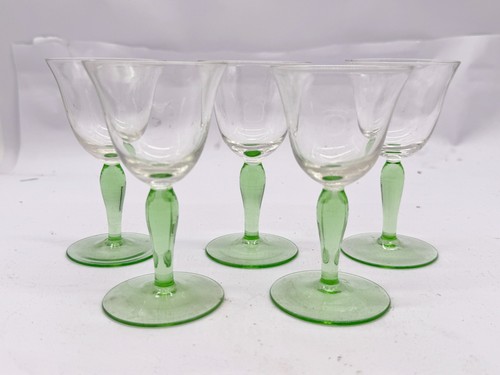 Vintage green stem - green, wine